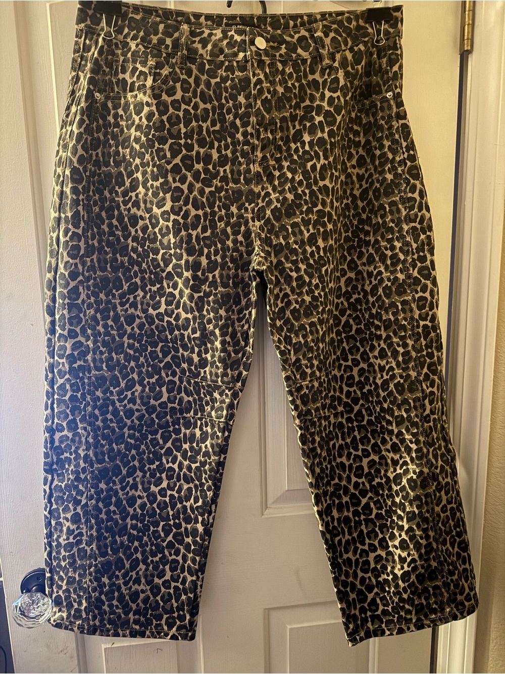 Flamingals Leopard Print Barral - Black & Tan